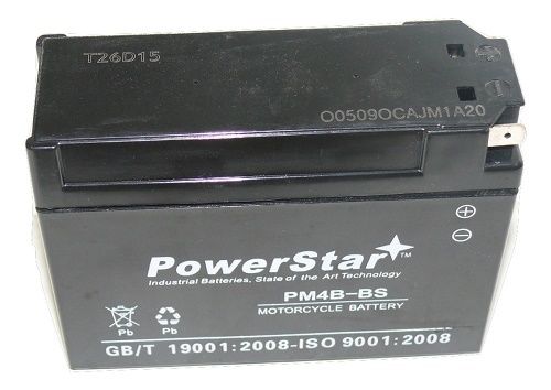 Picture of BatteryJack PM4B-BS-03 PowerStar Replacement PTX4B - BS Sealed Maintenance Free Powersport Battery