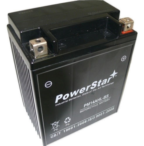 Picture of BatteryJack PM14AHL-BS-02 YTX14AHL - BS SMF Battery 12 V for Suzuki 650 LS650 Savage- S40 1986 - 2012