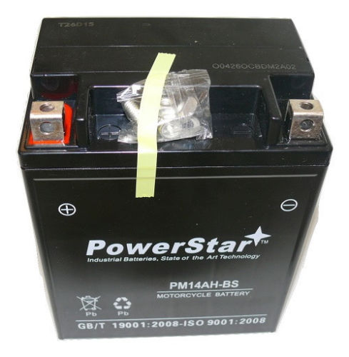 Picture of BatteryJack PM14AH-BS-14 YTX14AH - BS ATV Battery for Polaris Magnum- Trail Boss 330cc 2003 - 2009