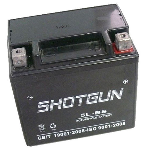 Shotgun YTX5L - BS High Performance Maintenance Free Sealed AGM Motorcycle Battery