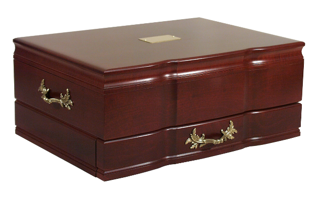 Picture of American Chest F02M Grandeur Sculptured One Drawer Flatware Chest&#44; Mahogany