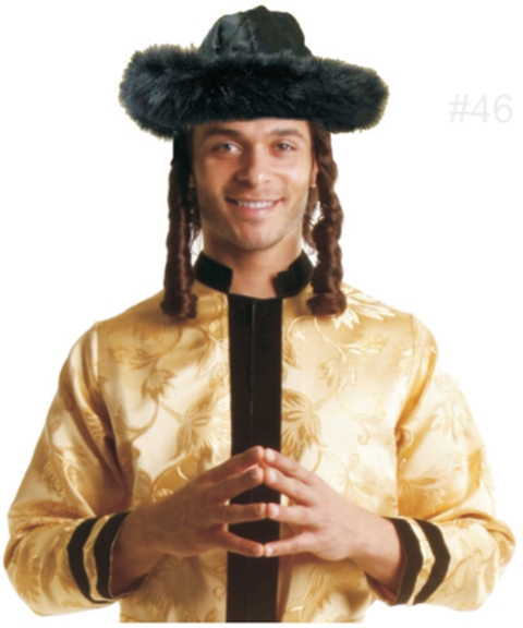 Shtreimel Matzoth Adult Costume- Dark Brown