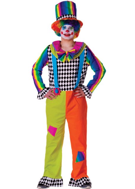 Adult Jolly Clown Costume, Small