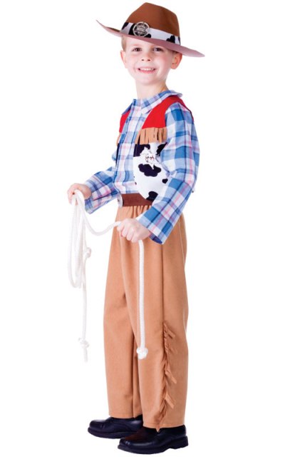 Picture of Dress Up America 772-M Junior CowBoy Costume- Medium - Age 8 to 10