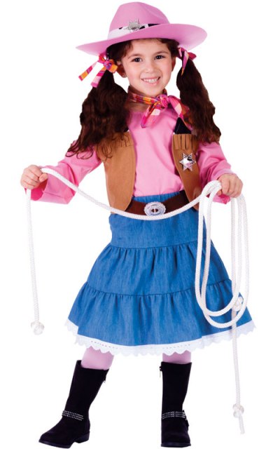 Picture of Dress Up America 773-T4 Junior CowGirl Costume, T4