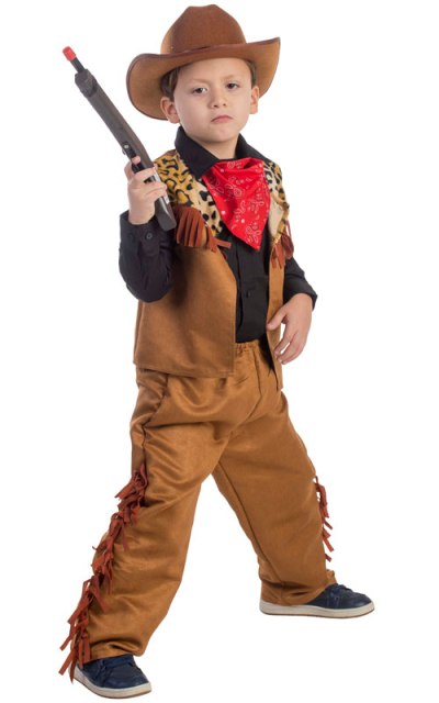 Picture of Dress Up America 780-T4 Wild Western CowBoy Costume- T4