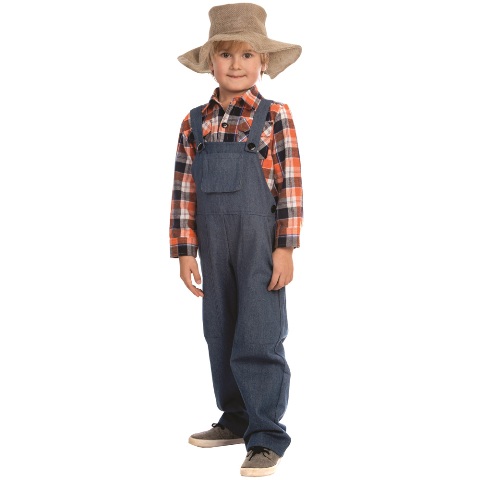 Picture of Dress Up America 840-S Farmer Costume- Small - Age 4 to 6