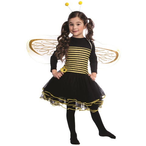 Picture of Dress Up America 842-S Bumblebee Dress Costume- Small - Age 4 to 6