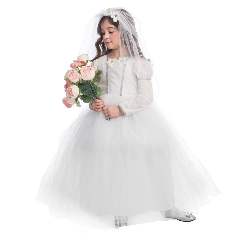 Picture of Dress Up America 847-L Bridal Princess Costume- Large - Age 12 to 14