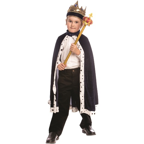 Kids Navy King Robe
