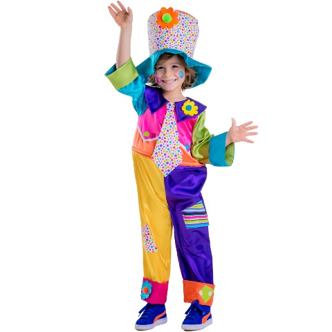 Circus Clown Costume- Large - Age 12 to 14