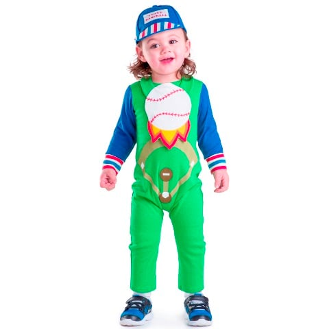 Picture of Dress Up America 853-12-24 Baseball Baby Costume- Age 12 to 14 Months