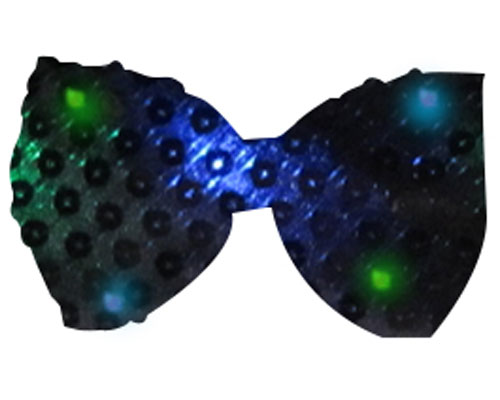 Picture of Dress Up America 912-B Sequin Bow Tie with LED&#44; Black