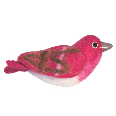 Picture of Wild Woolies Felt Bird Garden Ornament - Purple Finch