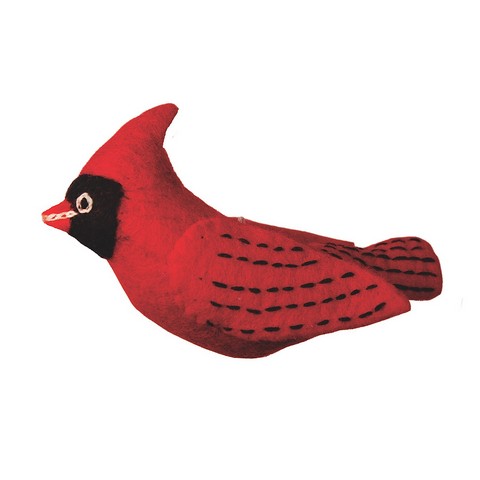 Picture of Wild Woolies Felt Bird Garden Ornament - Cardinal