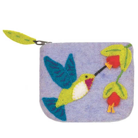 Picture of Wild Woolies Felt Coin Purse - Hummingbird