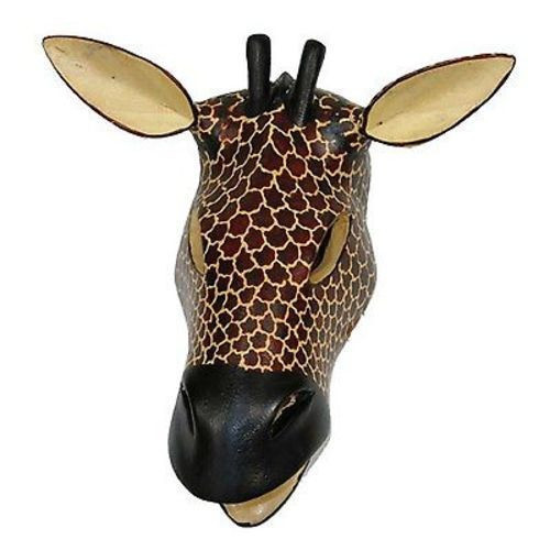 H Hand - Carved African Giraffe Mask