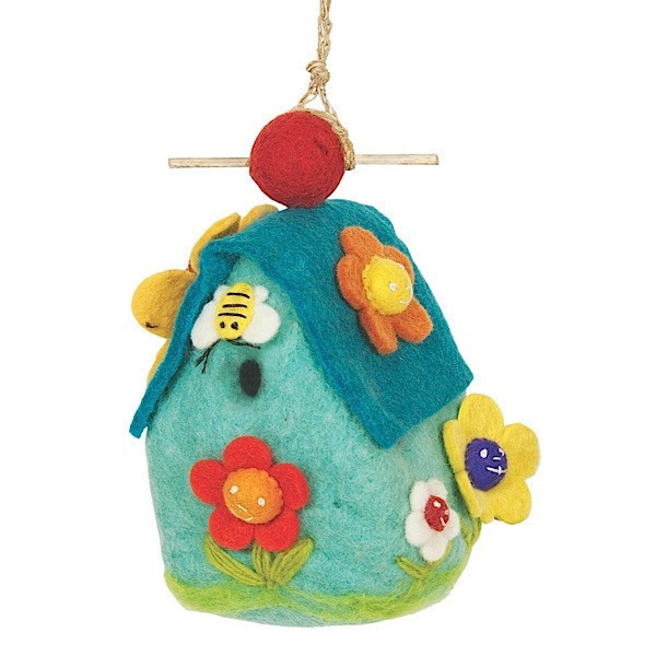 Picture of Wild Woolies Felt Birdhouse - Flower House