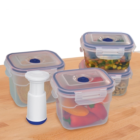 Picture of Lasting Freshness 10130 Vacuum Rectangular Food Storage Containers&#44; 9 Pieces