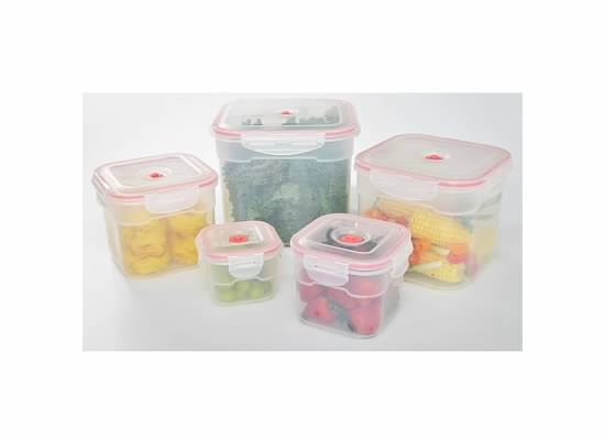 Picture of Lasting Freshness 10200 Vacuum Square Food Storage Containers&#44; 11 Pieces