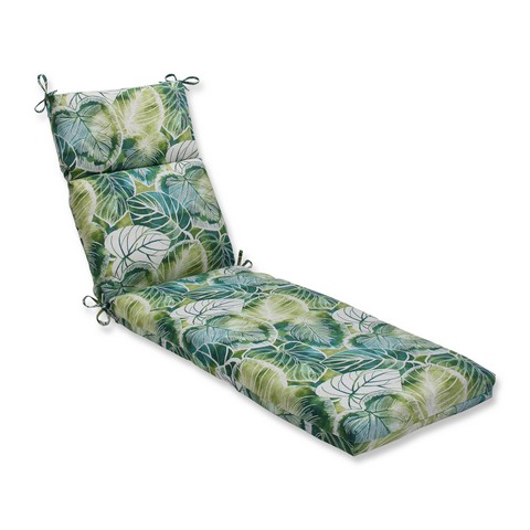 Picture of Pillow Perfect 594569 Indoor-Outdoor Key Cove Lagoon Chaise Lounge Cushion&#44; Green