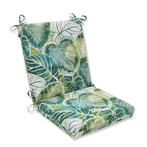 Picture of Pillow Perfect 594507 Indoor-Outdoor Key Cove Lagoon Squared Corners Chair Cushion&#44; Green