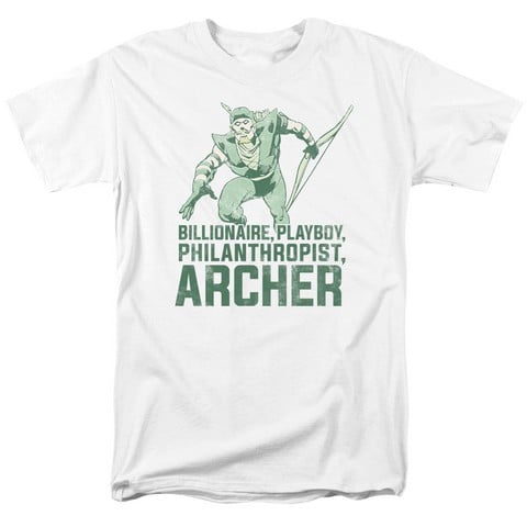Dc-Archer - Short Sleeve Adult 18-1 Tee - White- 5X