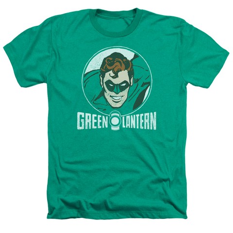 Dc-Lantern Circle - Adult Heather Tee - Kelly Green- Large