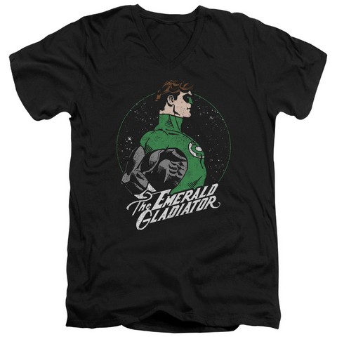 Dc-Star Gazer - Short Sleeve Adult 30-1 Tee V-Neck - Black- Medium