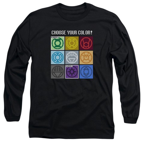 Dc-Choose Your Color - Long Sleeve Adult 18-1 Tee - Black- Medium