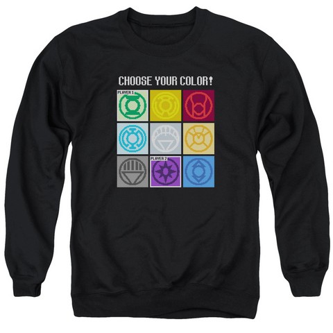 Dc-Choose Your Color - Adult Sweat Tee Crew - Black- 2X
