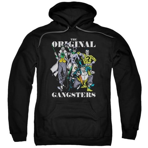 Dc-Original Gangsters - Adult Pull-Over Hoodie - Black- 2X