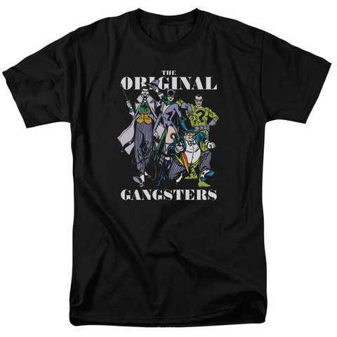 Dc-Original Gangsters - Short Sleeve Adult 18-1 Tee - Black- Extra Large