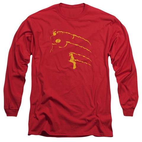 DC-Flash Min Long Sleeve Adult 18-1 Tee - Red - Small