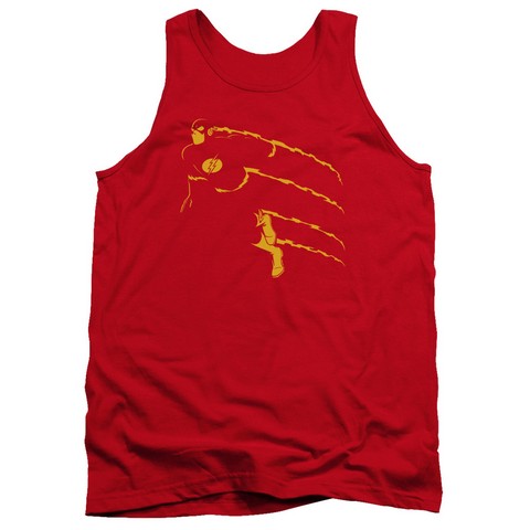 Dc-Flash Min - Adult Tank Top - Red- Large