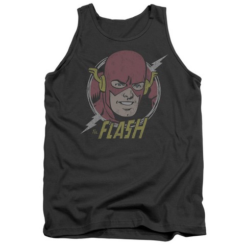 Dc-Vintage Voltage - Adult Tank Top - Charcoal- Large