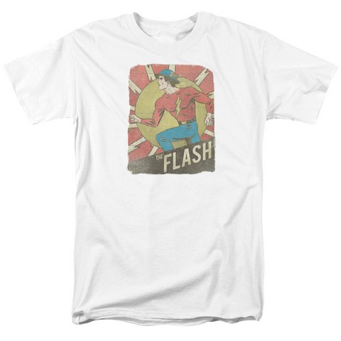 Dc-Tattered Poster - Short Sleeve Adult 18-1 Tee - White- Extra Large