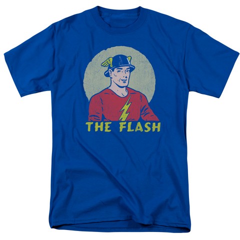 Dc-Faded Circle - Short Sleeve Adult 18-1 Tee - Royal Blue- Medium