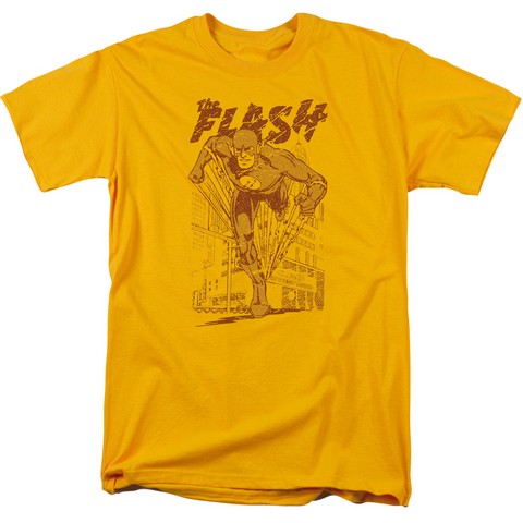 Dc-Busting Out - Short Sleeve Adult 18-1 Tee - Gold- Small