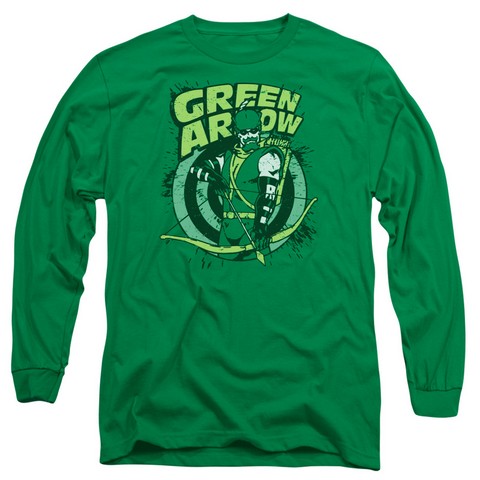 Dc-On Target - Long Sleeve Adult 18-1 Tee - Kelly Green- Large