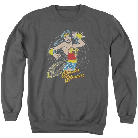 Dc-Spinning - Adult Sweat Tee Crew - Charcoal- 2X