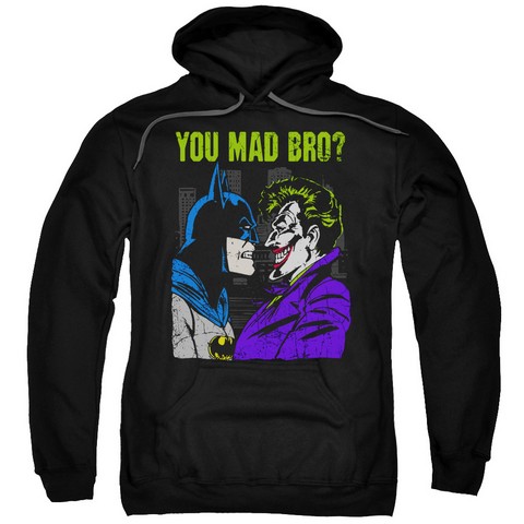 Dc-Mad Bro - Adult Pull-Over Hoodie - Black- Medium
