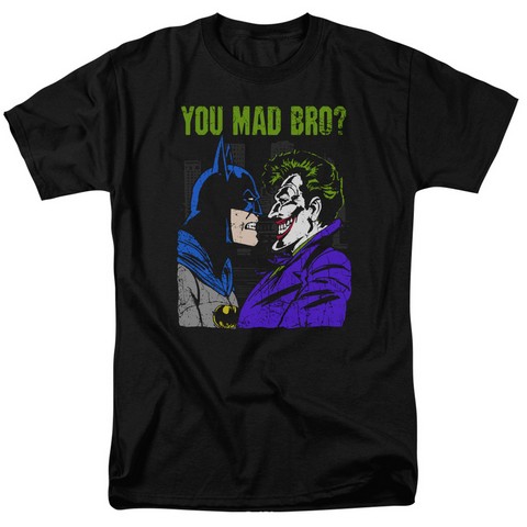 Dc-Mad Bro - Short Sleeve Adult 18-1 Tee - Black- Medium