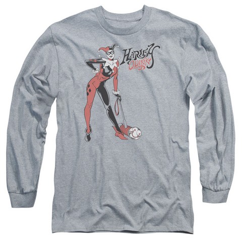 Dc-Harley Hammer - Long Sleeve Adult 18-1 Tee - Athletic Heather- Medium
