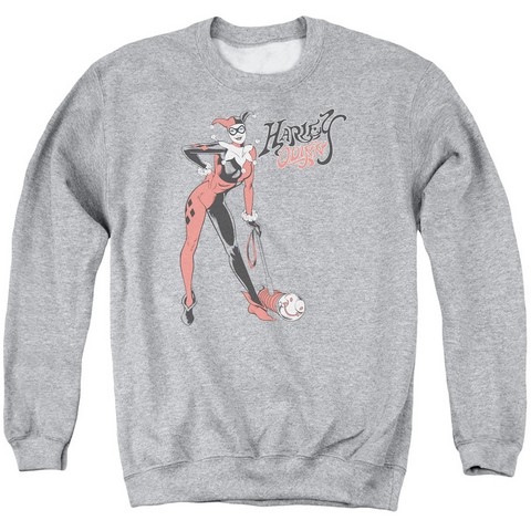 Dc-Harley Hammer - Adult Sweat Tee Crew - Athletic Heather- Medium