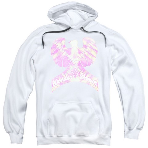 Dc-Wonder Bird - Adult Pull-Over Hoodie - White- Small