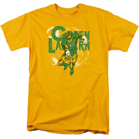 Dc-Cosmic Strip - Short Sleeve Adult 18-1 Tee - Gold- Medium