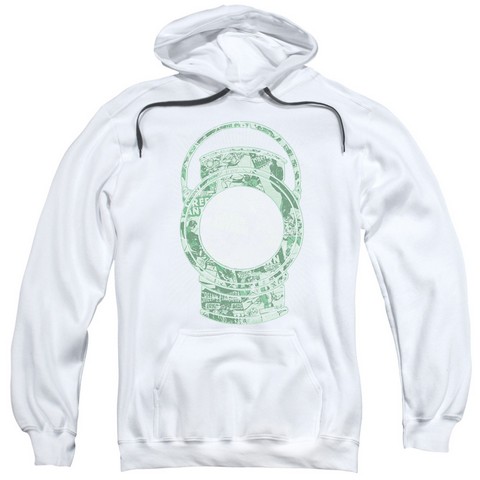 Dc-Lantern Cover - Adult Pull-Over Hoodie - White- Small