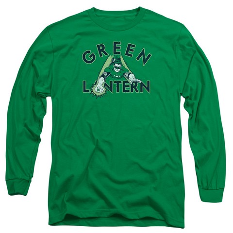 Dc-In Flight - Long Sleeve Adult 18-1 Tee - Kelly Green- Medium