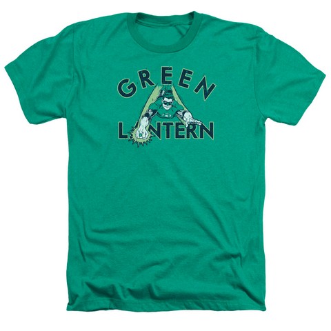 Dc-In Flight - Adult Heather Tee - Kelly Green- Small